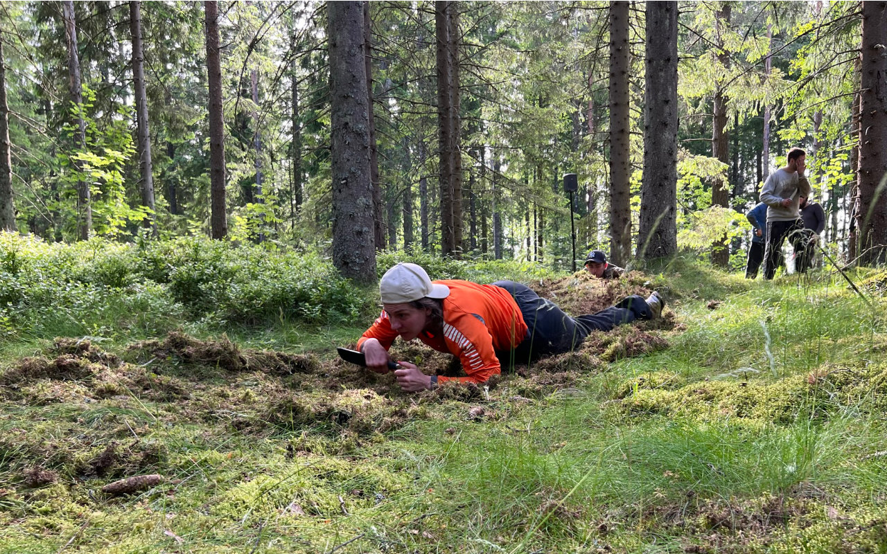 Medlemmar tränar utomhus i naturen på träningsläger